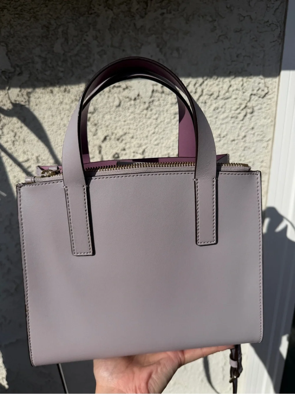kate spade Lavender Structured crossbody satchel Anissa